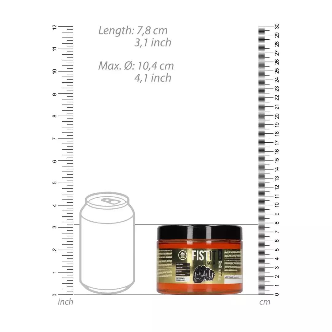 Fist It Gold vandens pagrindo lubrikantas 500 ml – dermatologiškai patikrintas