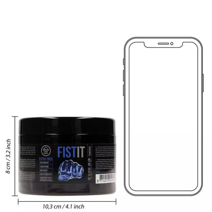 Fist It itin tirštas vandens pagrindo lubrikantas 500 ml – ilgai išliekanti formulė
