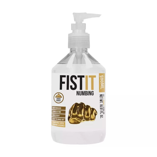 Fist It Numbing Water-Based Lubricant 500ml – neutrali formulė, didelė pakuotė