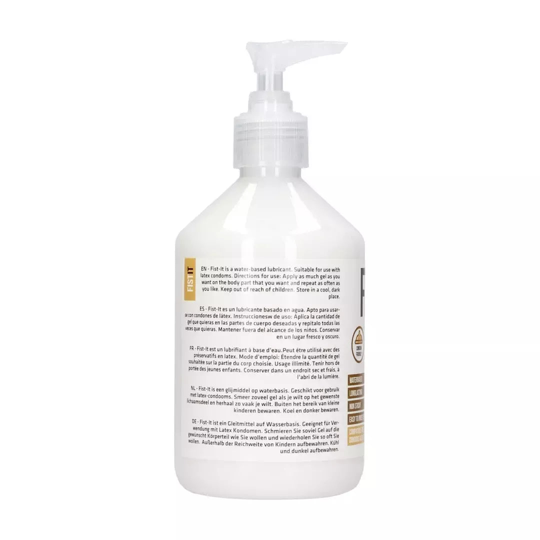Fist It Numbing Water-Based Lubricant 500ml – neutrali formulė, didelė pakuotė