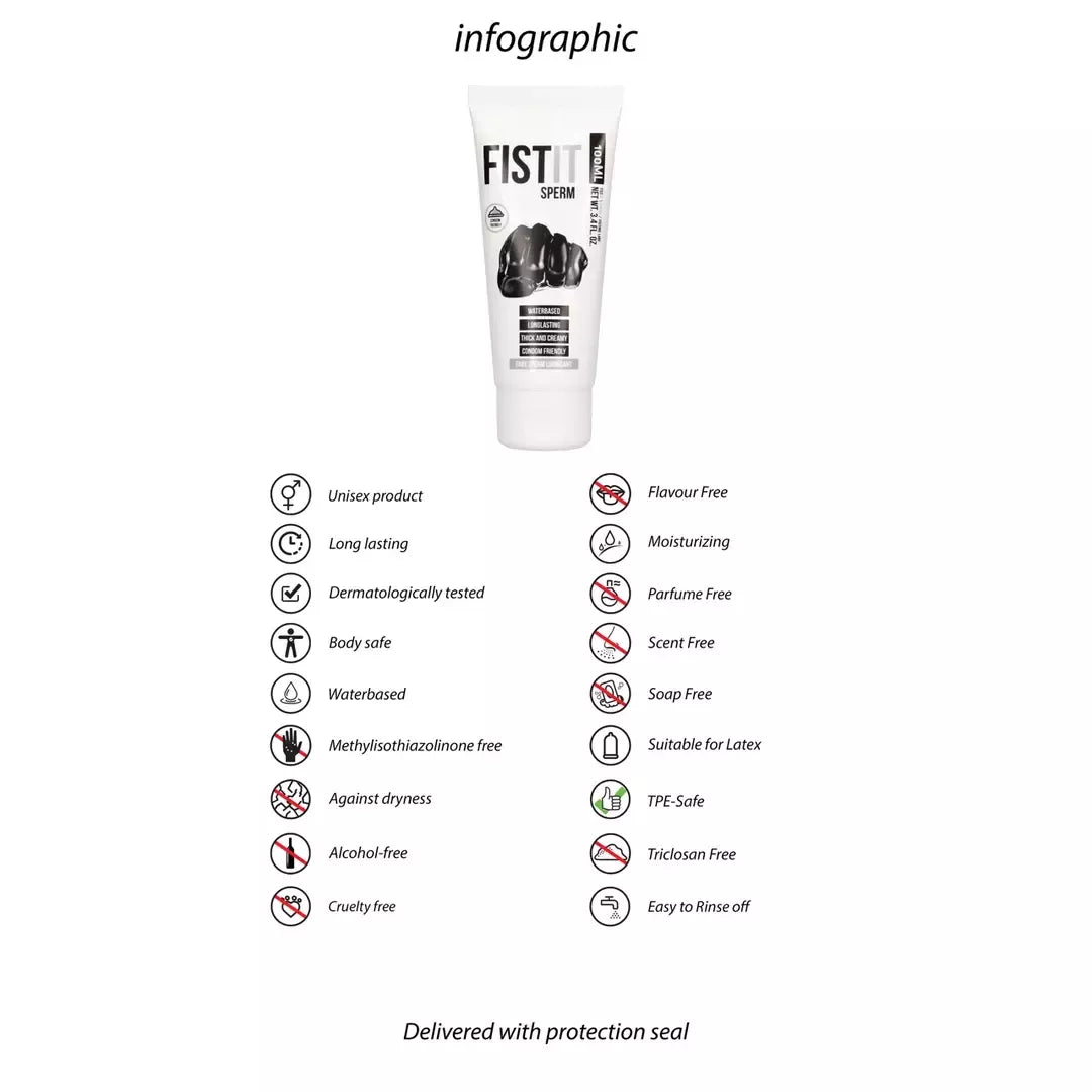 Fist It Professional vandens pagrindo lubrikantas 100 ml – neutralus, dermatologiškai patikrintas