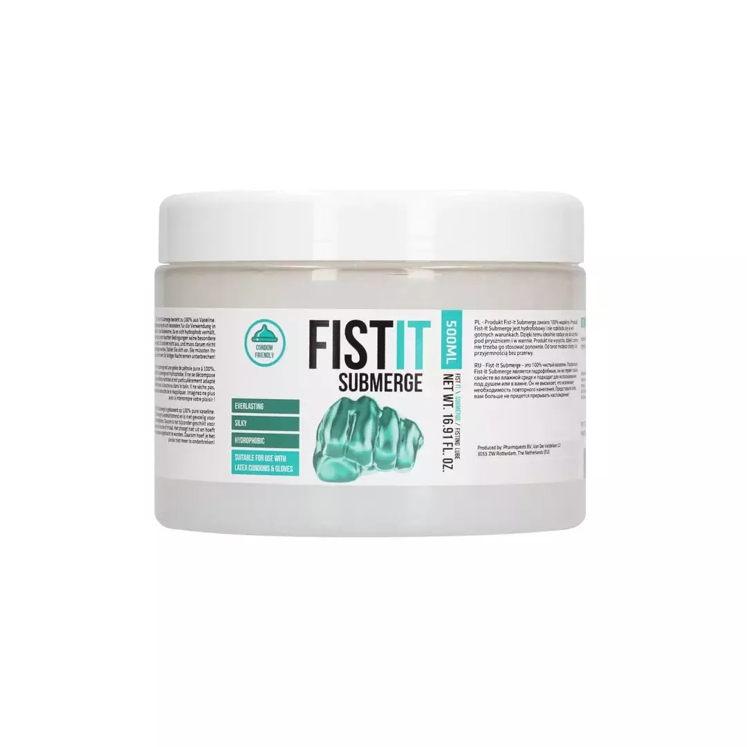 Fist It Submerge lubrikantas 500 ml – ilgalaikio poveikio vazelino pagrindo formulė
