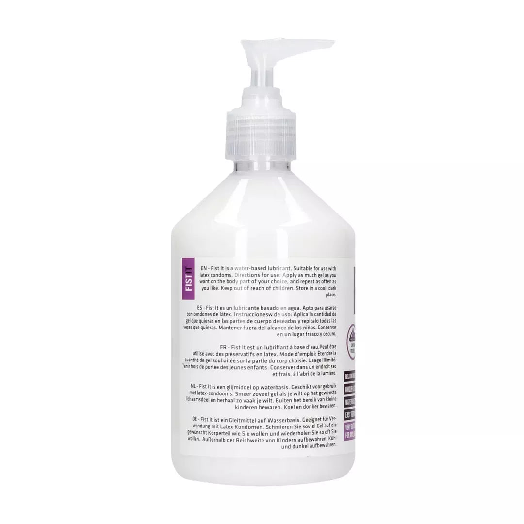 Fist It vandens pagrindo gelinis lubrikantas 500 ml - dermatologiškai patikrintas
