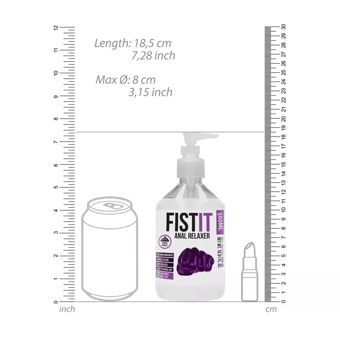 Fist It vandens pagrindo gelinis lubrikantas 500 ml - dermatologiškai patikrintas