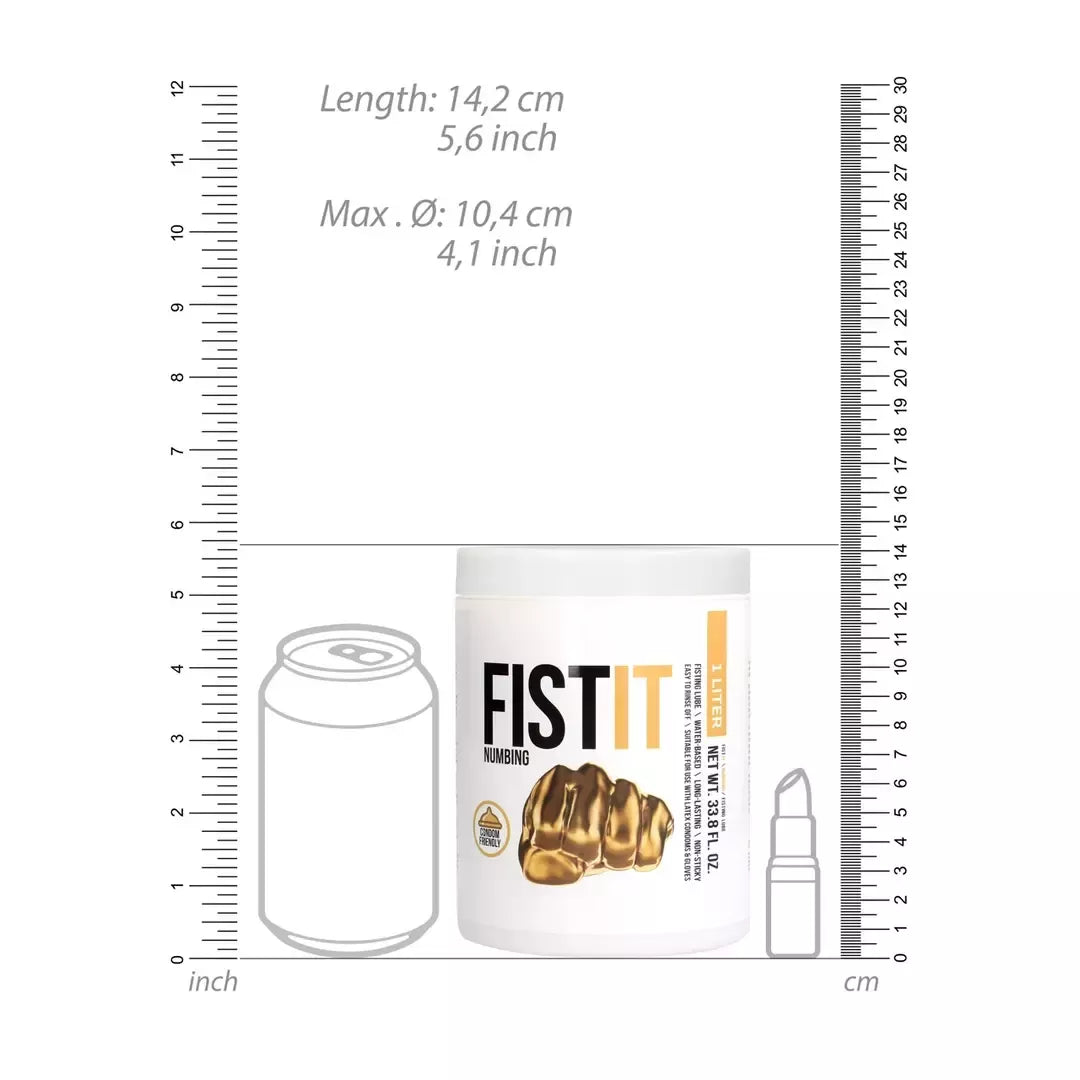 Fist It vandens pagrindo lubrikantas 1000ml – ilgalaikė formulė, neutralus kvapas