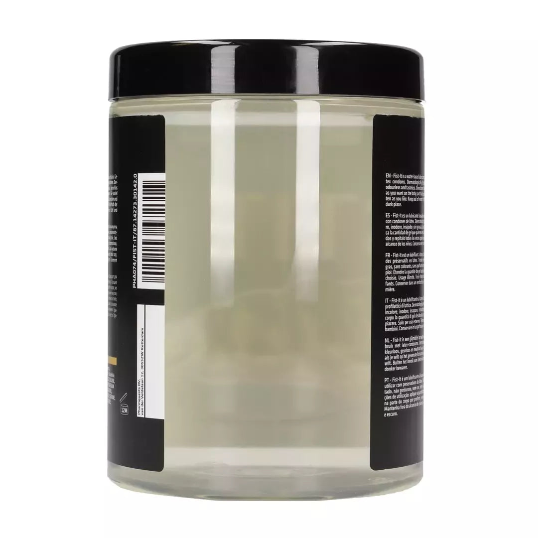Fist It Water-Based Lubricant 1000 ml – didelis permatomas gelio indelis