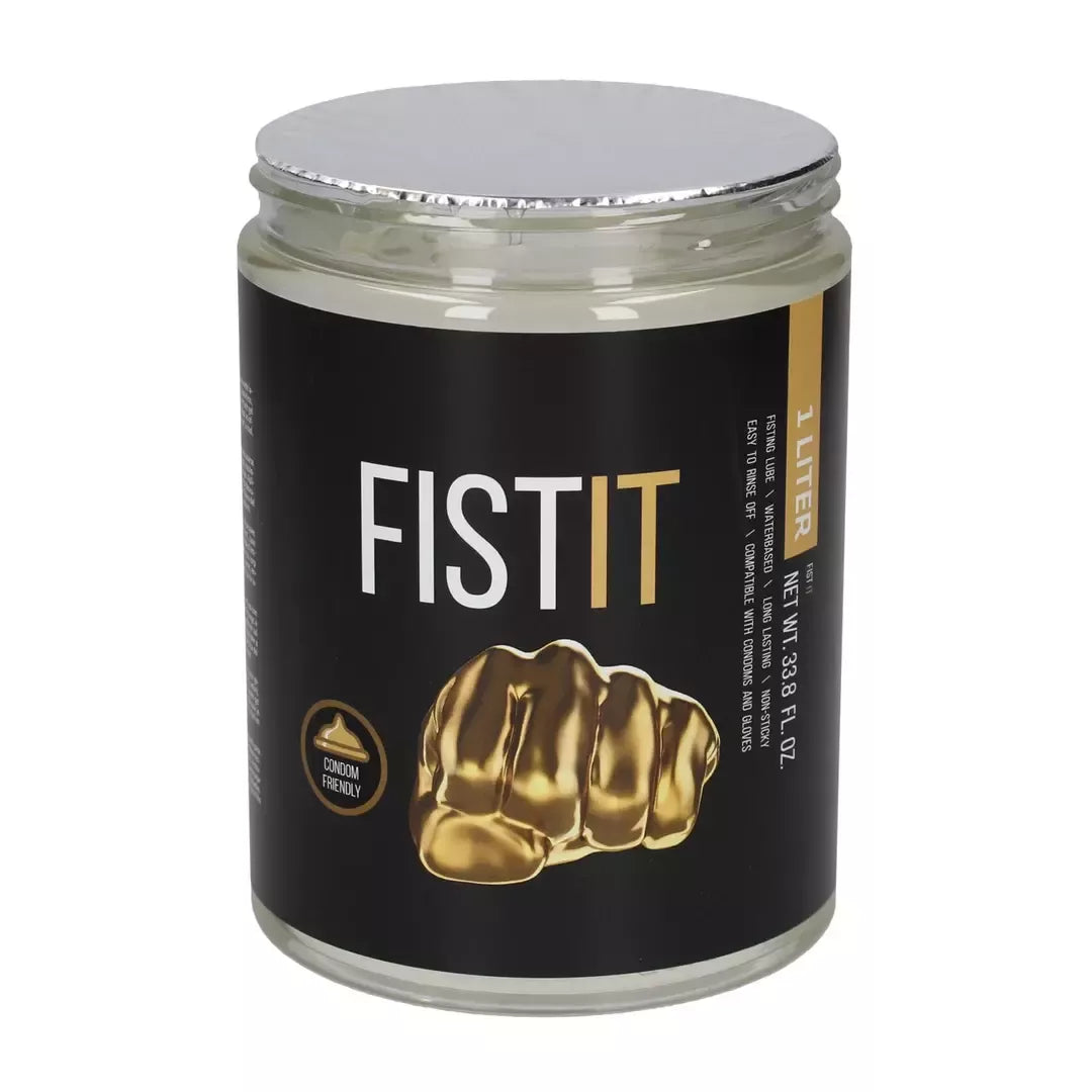 Fist It Water-Based Lubricant 1000 ml – didelis permatomas gelio indelis