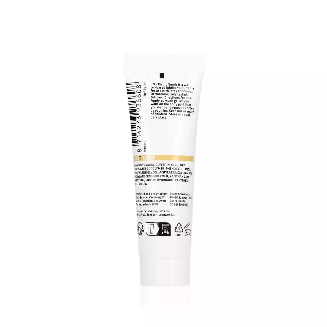 Fist It Water-Based Lubricant 25 ml – švelni formulė, saugus naudoti su prezervatyvais