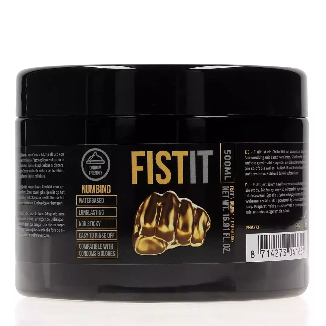 FistIt Extra Thick Lubricant Menthol 500ml – Vandens pagrindo veganiška formulė
