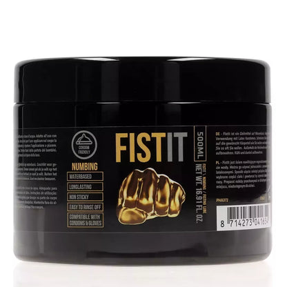 FistIt Extra Thick Lubricant Menthol 500ml – Vandens pagrindo veganiška formulė
