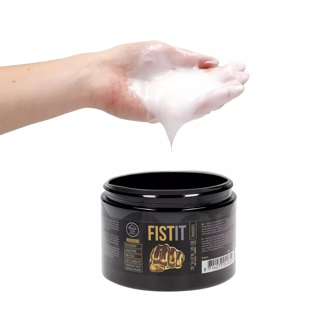 FistIt Extra Thick Lubricant Menthol 500ml – Vandens pagrindo veganiška formulė