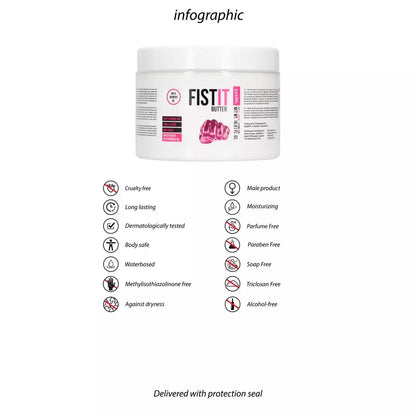 Fistit Sliding Butter vandens pagrindo lubrikantas 500 ml – ilgalaikė formulė