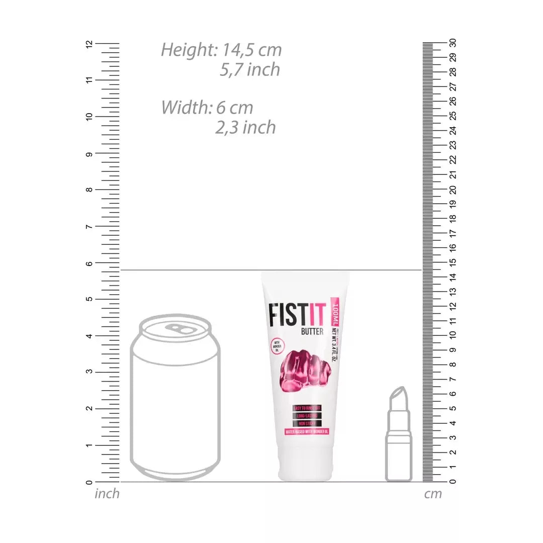 FistIt Waterbased Sliding Butter 100 ml – ilgalaikio poveikio intymus gelis