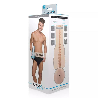 Fleshjack Boys Allen King Majestic Blue kompaktiškas stimuliacijos prietaisas