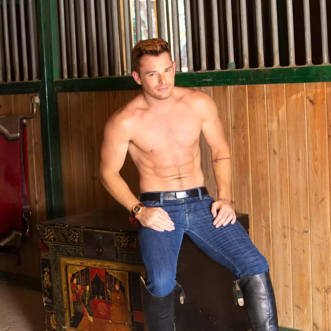 Fleshjack Boys Brent Corrigan Bliss intymus prietaisas, palmių tekstūros, mėlynas