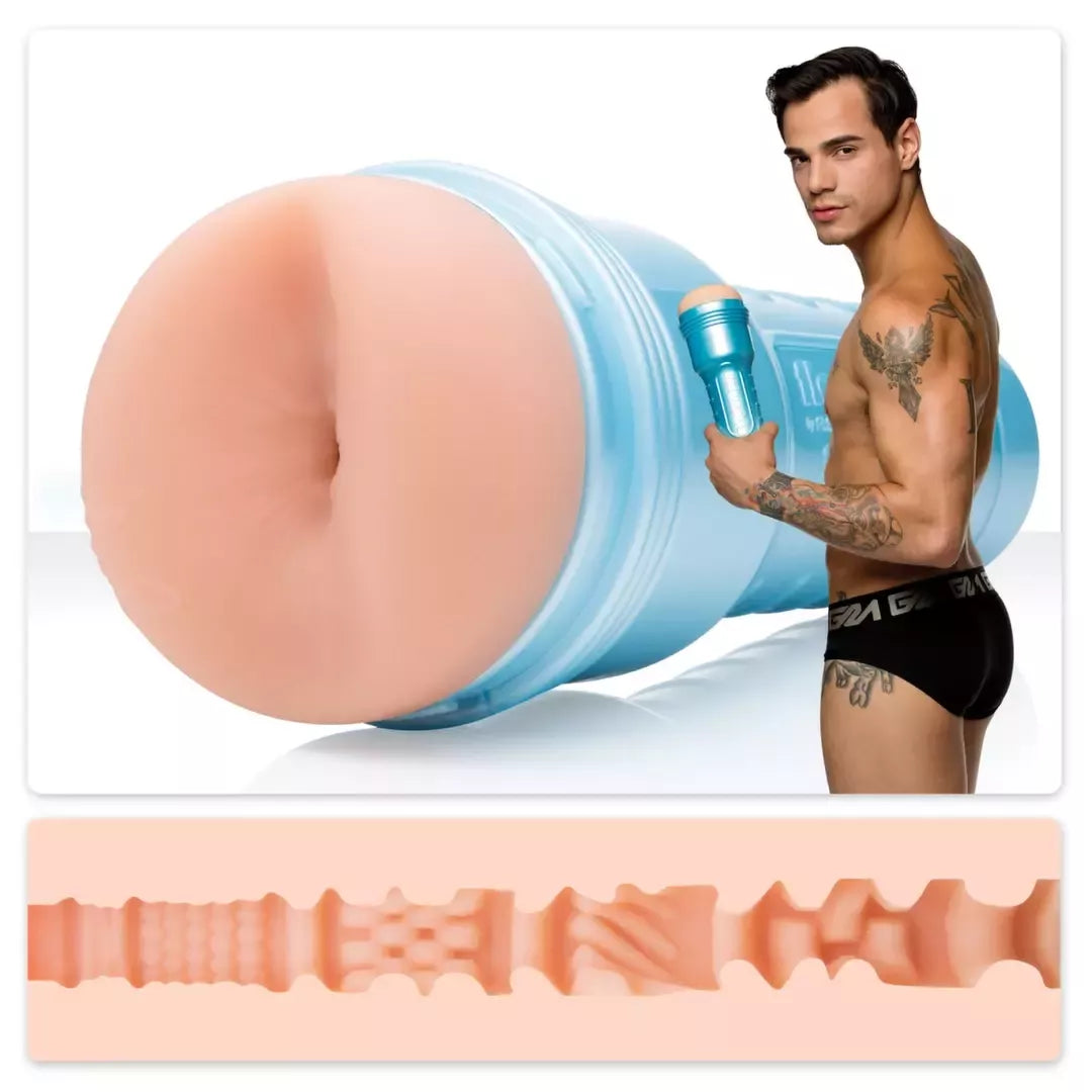 Fleshjack Boys Levi Karter Explosive intymus prietaisas – mėlynas dėklas