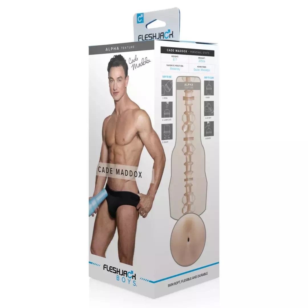 Fleshjack Cade Maddox Alpha intymi mova, 24.8 cm, kelių kamerų, mėlyna