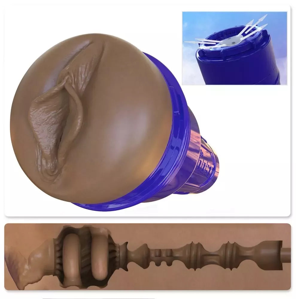Fleshlight Boost Bang Dark intymus treniruoklis su siurbimo valdymu, 24,8 cm
