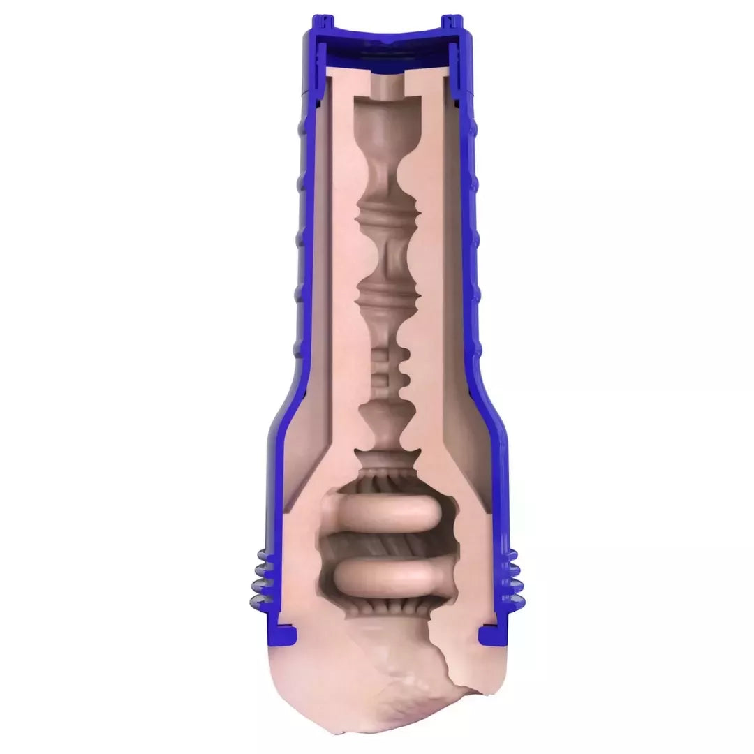 Fleshlight Boost Bang Light Medium intymus prietaisas, mėlynas dėklas, 24,75 cm