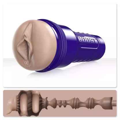 Fleshlight Boost Bang Light Medium intymus prietaisas, mėlynas dėklas, 24,75 cm