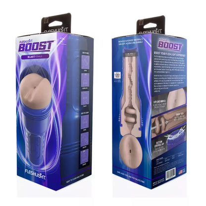 Fleshlight Boost Blast Light - Kompaktiškas intymus įrenginys, Medium Flesh spalvos