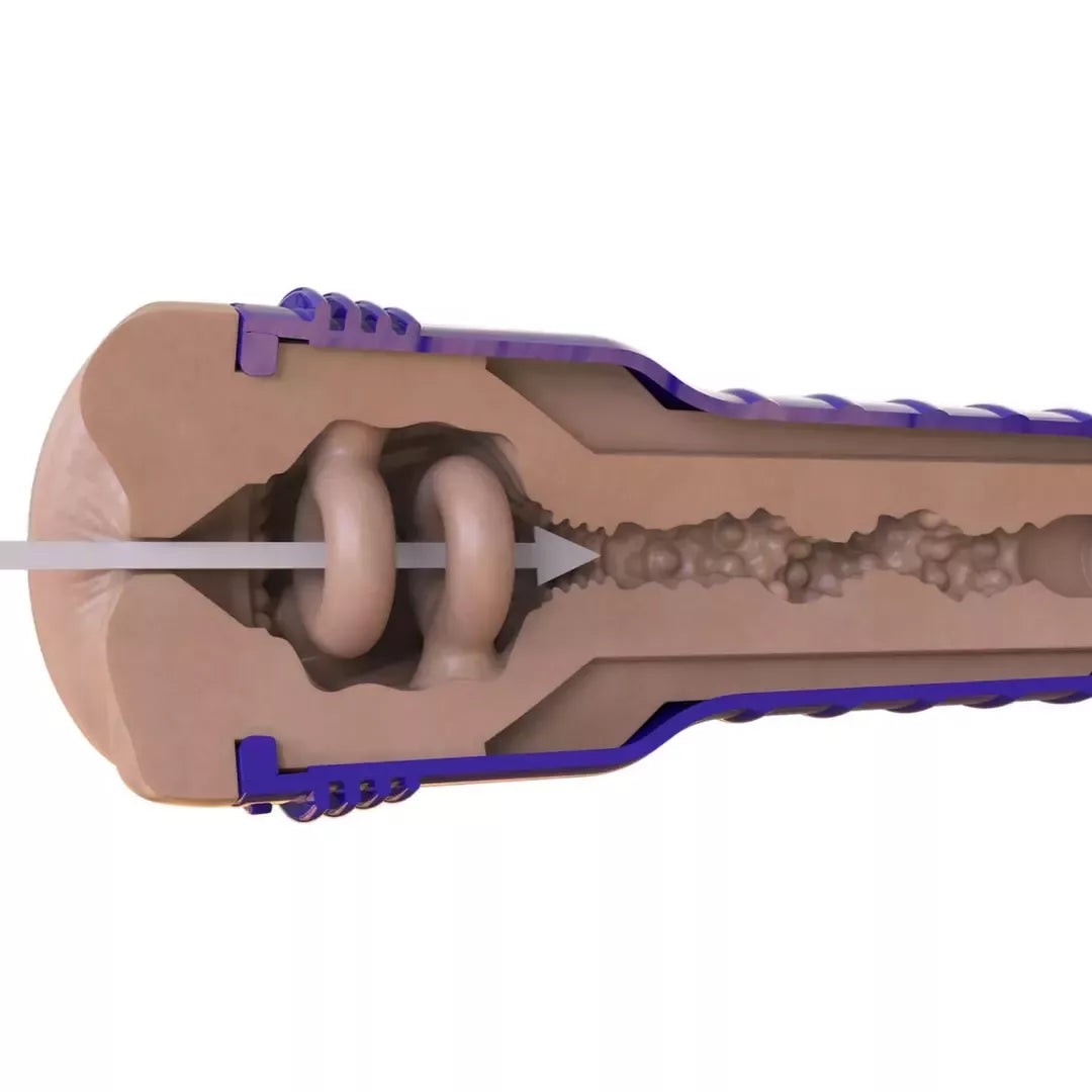 Fleshlight Boost Blast Light - Kompaktiškas intymus įrenginys, Medium Flesh spalvos