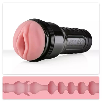 Fleshlight Classic Pink Lady Mini-Lotus SuperSkin intymus prietaisas 25cm