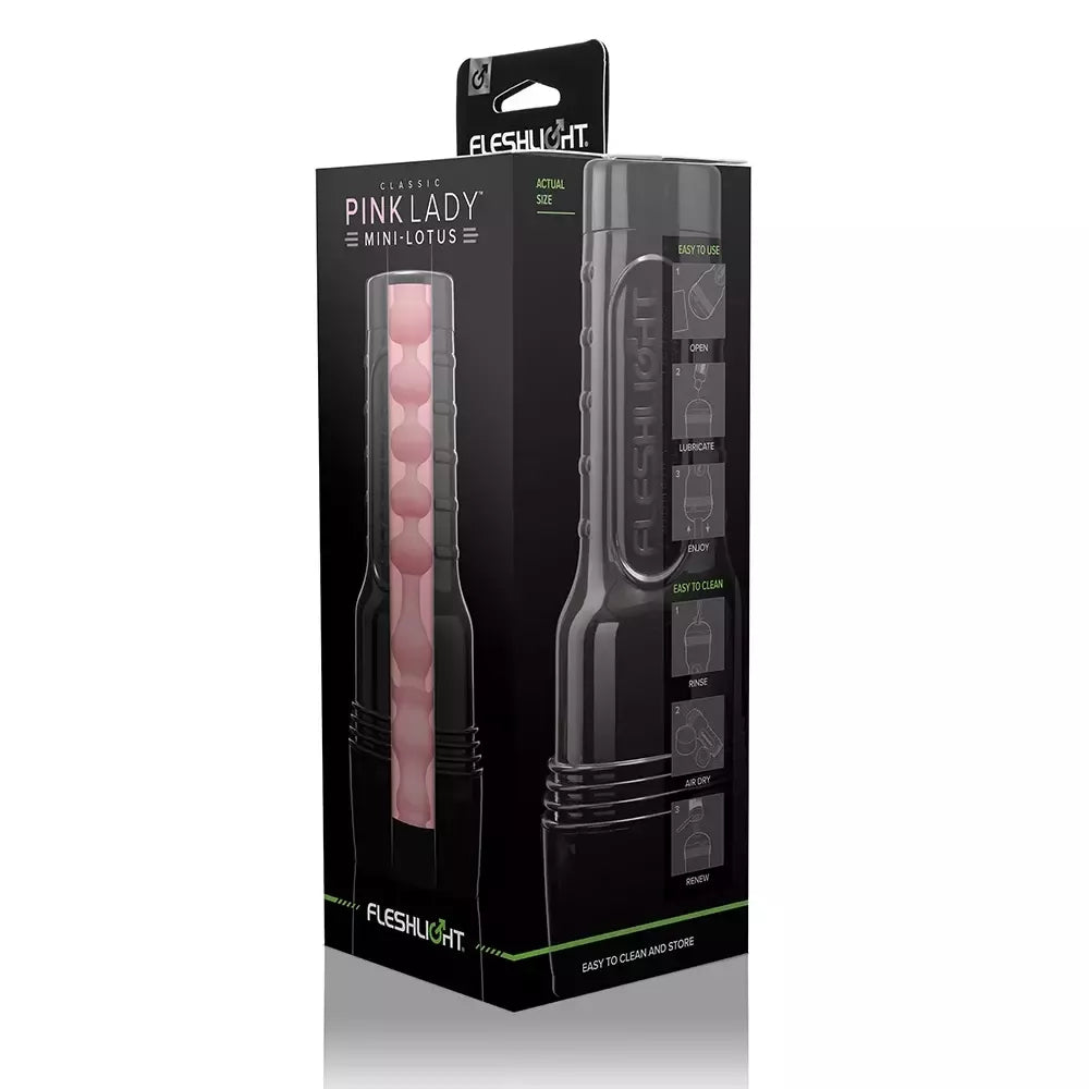 Fleshlight Classic Pink Lady Mini-Lotus SuperSkin intymus prietaisas 25cm