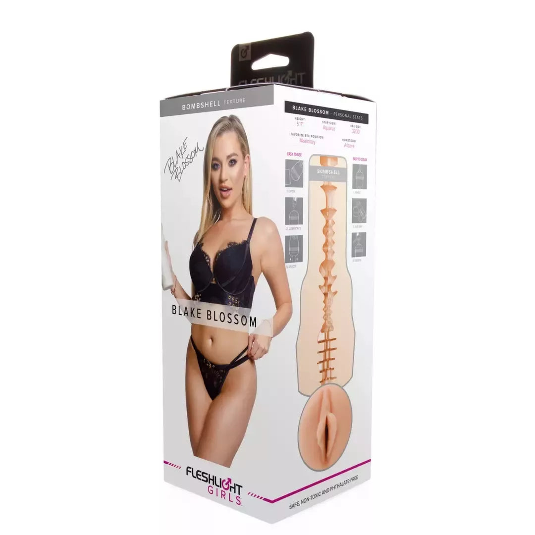 Fleshlight Girls Blake Blossom Bombshell intymus prietaisas, smėlio spalvos