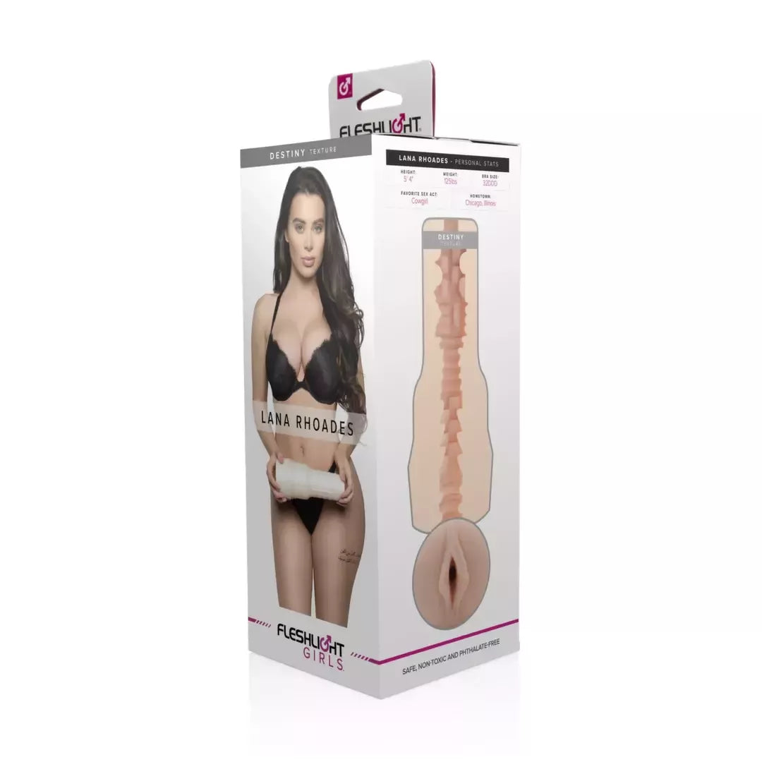 Fleshlight Girls Lana Rhoades Destiny intymus prietaisas, skaidrus