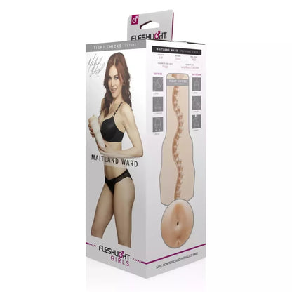 Fleshlight Girls Maitland Ward Tight Chicks stimuliuojantis dėklas, skaidrus
