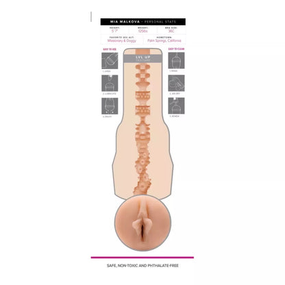 Fleshlight Girls Mia Malkova Lvl Up intymios jutimo sistema
