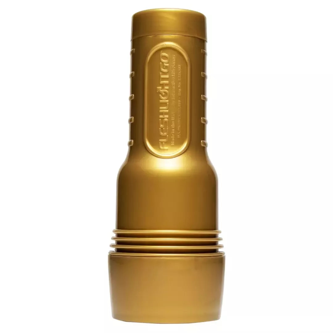 Fleshlight GO STU Compact Gold intymus treniruoklis 17,8 cm