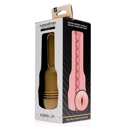 Fleshlight GO STU Compact Gold intymus treniruoklis 17,8 cm