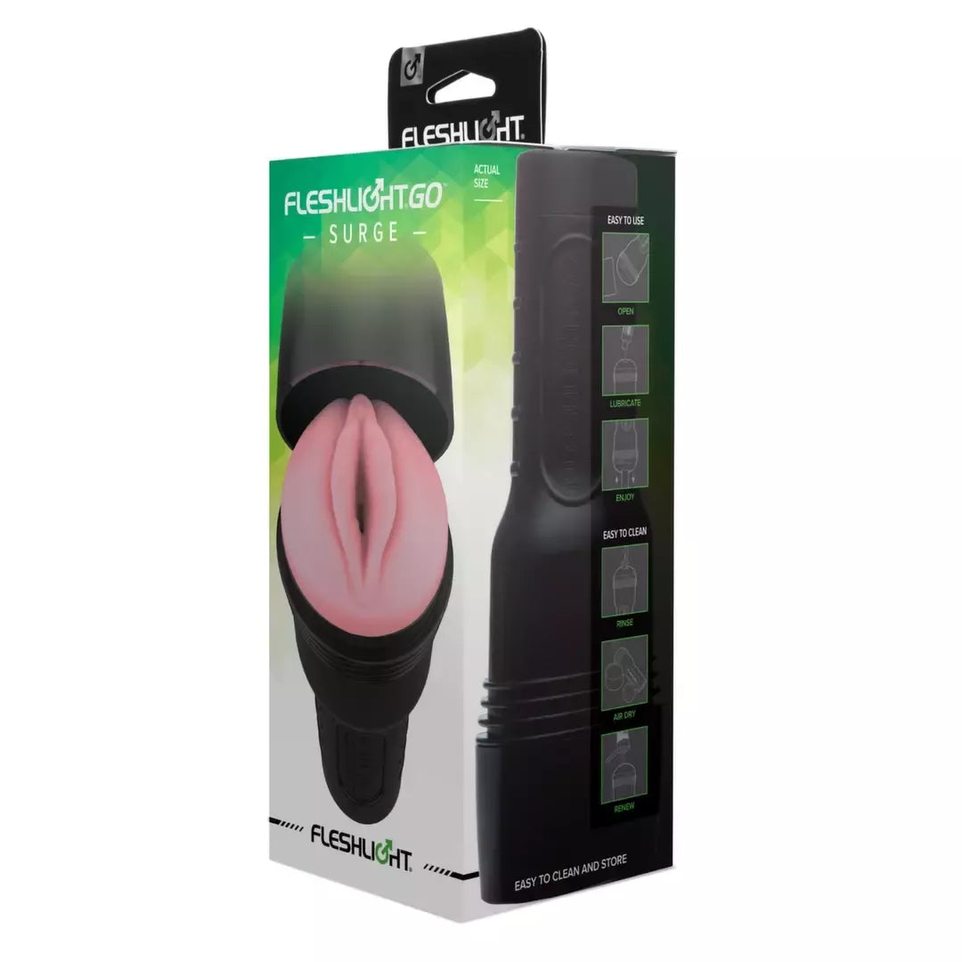 Fleshlight GO Surge Pink Lady kompaktiškas intymus įrenginys 19cm