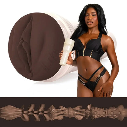 Fleshlight Nicole Kitt Purrrrrfection intymus masažuoklis, Superskin, 25 cm