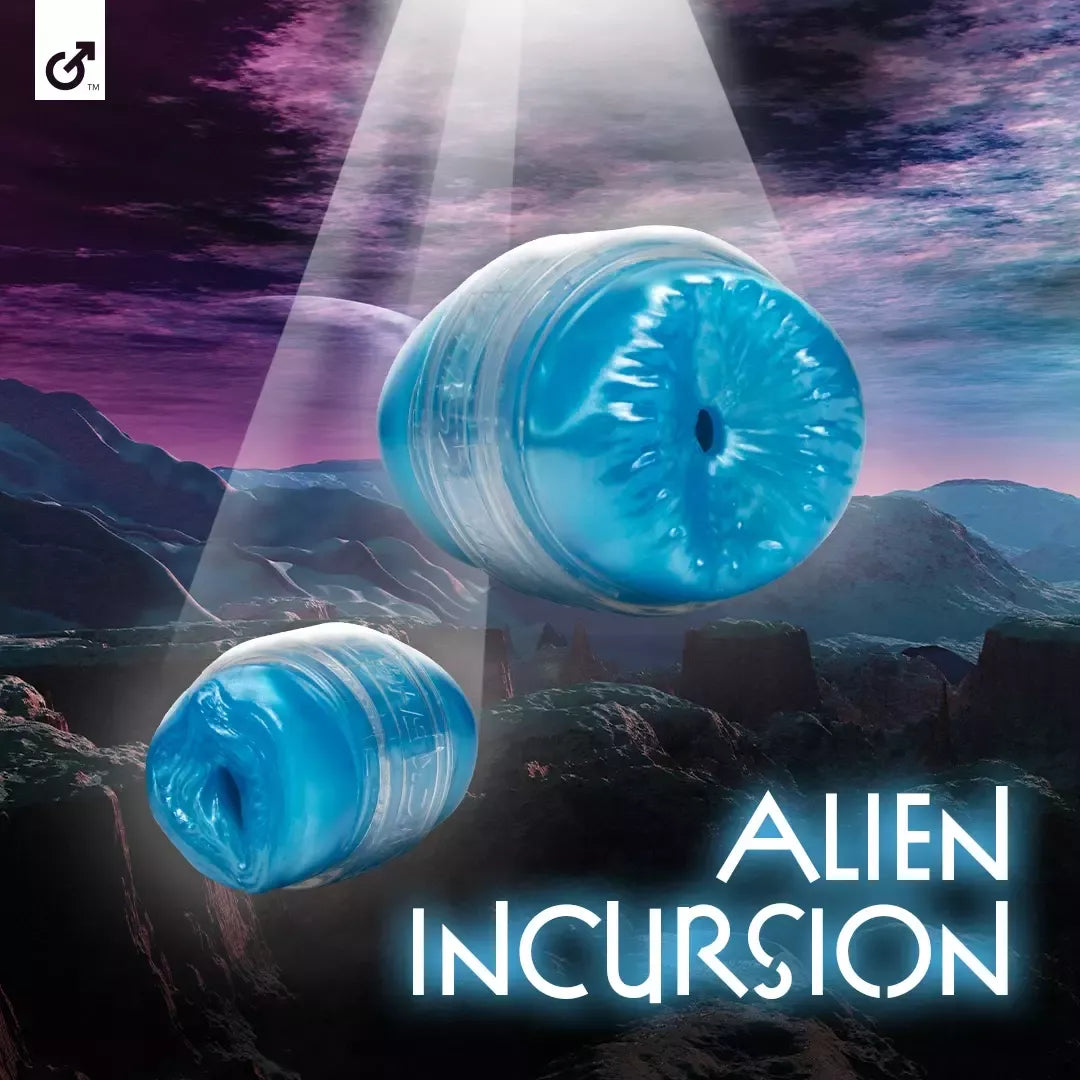 Fleshlight Quickshot Alien Blue kompaktiškas intymus prietaisas