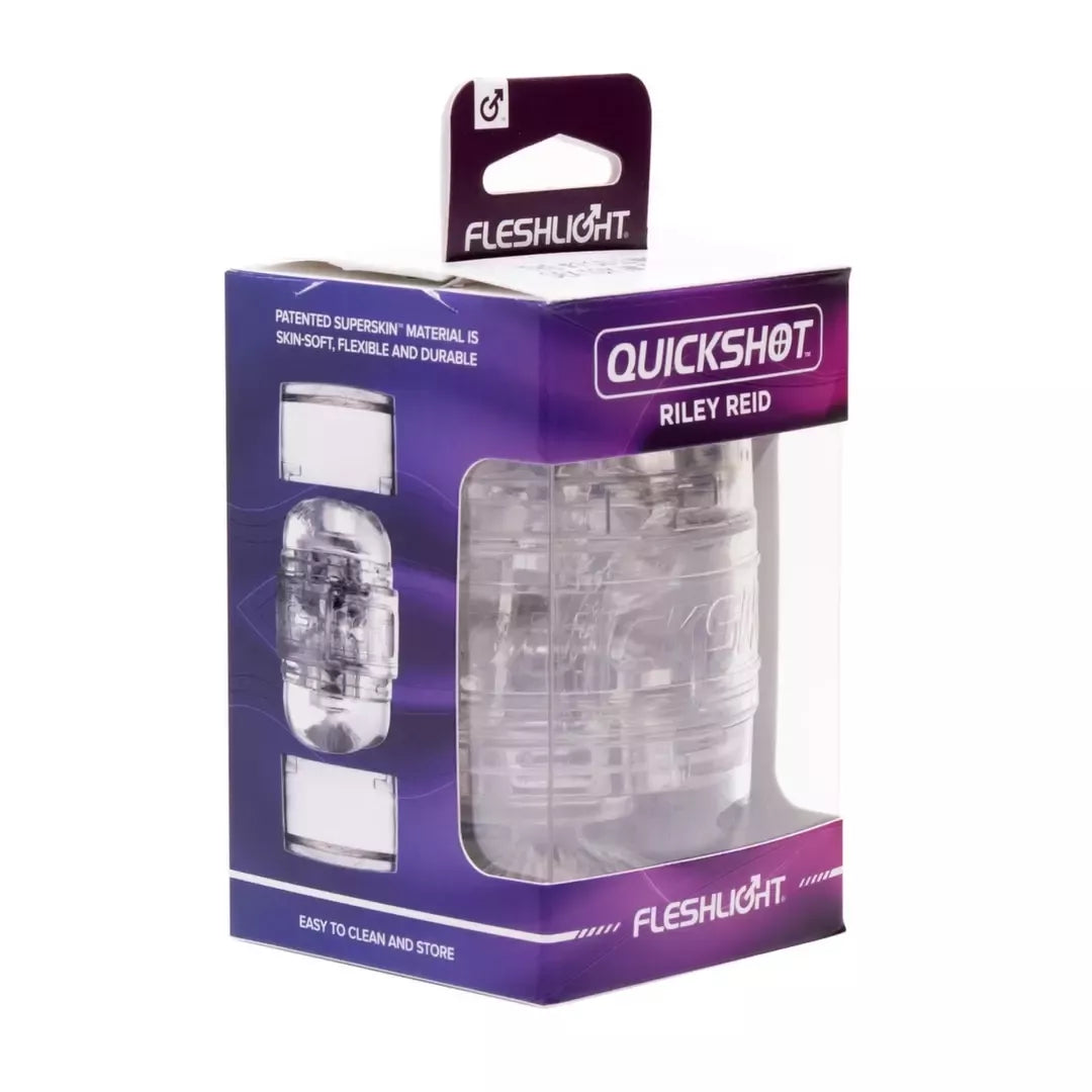 Fleshlight Quickshot Riley Reid Compact dvigubos įvesties intymusis prietaisas
