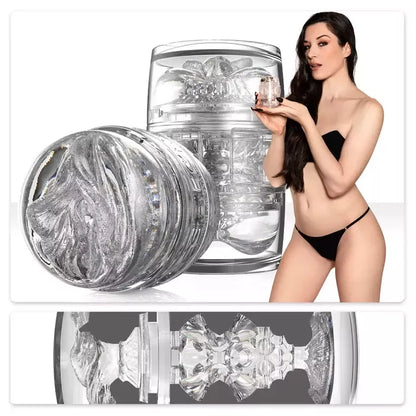 Fleshlight Quickshot Stoya Clear kompaktiškas intymus įrenginys