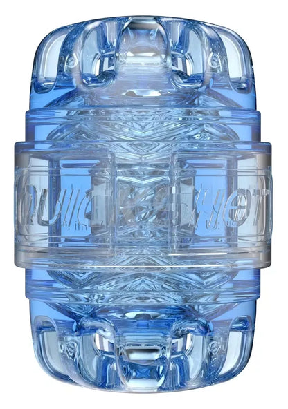 Fleshlight Quickshot Turbo Blue Ice kompaktiškas intymios higienos prietaisas