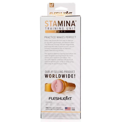 Fleshlight Stamina Training Unit STU Gold Case intymus treniruoklis 810476019402