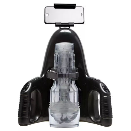 Fleshlight Universal Launch automatinis intymus prietaisas su išmaniojo telefono laikikliu