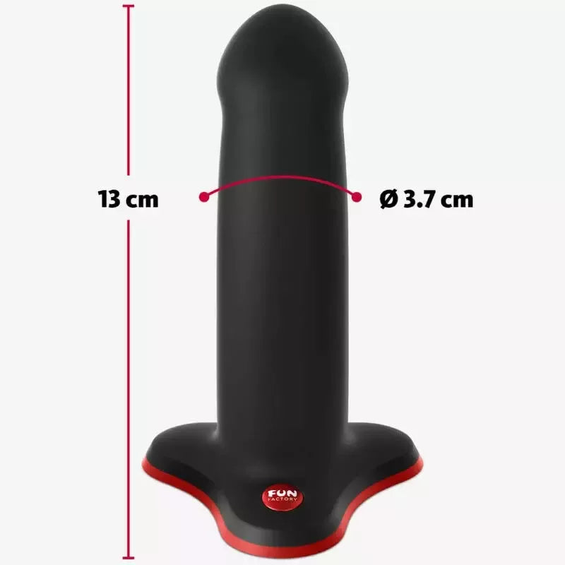 FUN FACTORY Amor Black – kompaktiškas silikoninis intymus prietaisas pradedantiesiems