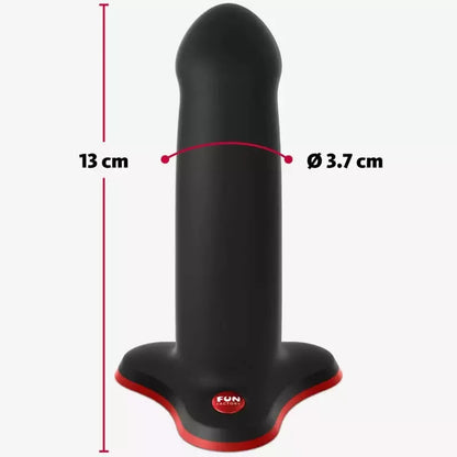 FUN FACTORY Amor Black – kompaktiškas silikoninis intymus prietaisas pradedantiesiems