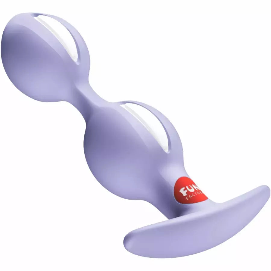 FUN FACTORY B-Balls Duo Purple – dvigubo svorio silikoninė sistema
