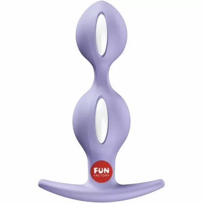 FUN FACTORY B-Balls Duo Purple – dvigubo svorio silikoninė sistema