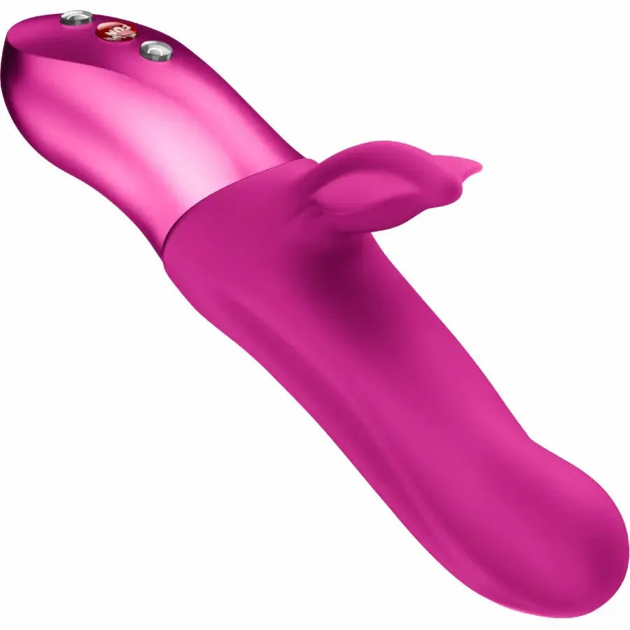 Fun Factory Bi Stronic Fusion Magenta - dvigubo veikimo vibratorius su pulsuojančia funkcija, 22 cm