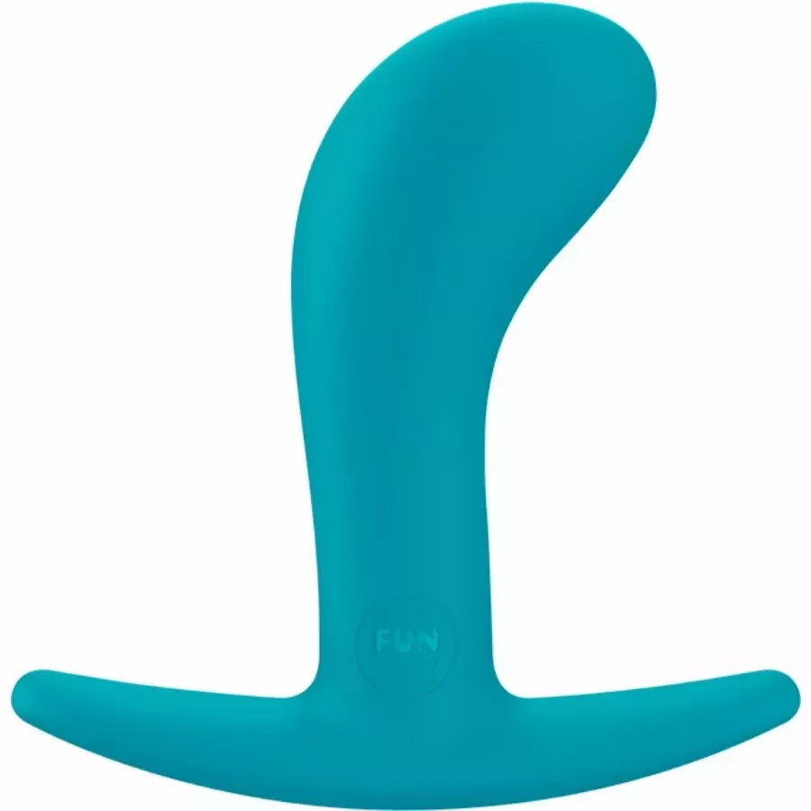 Fun Factory Bootie M akvamarininis silikoninis analinis kamštis, 9,5 cm