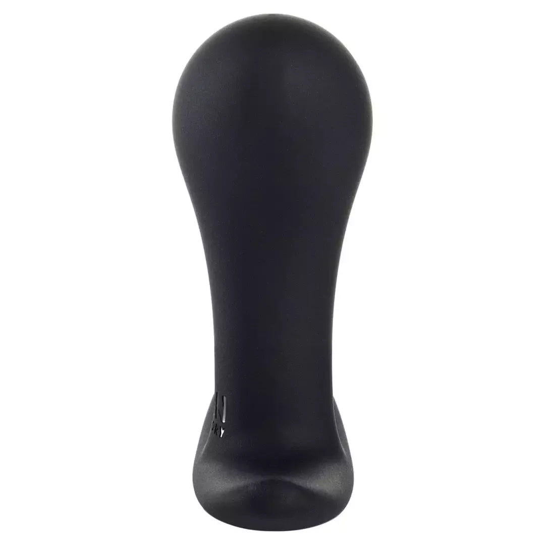 Fun Factory Bootie Small Black – kompaktinis silikoninis analinis kamštis, 7,5 cm