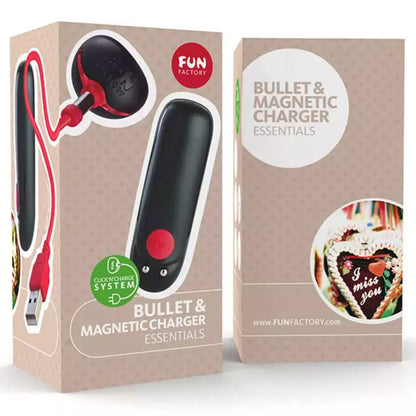 Fun Factory Bullet Black įkraunamas vibracinis mini masažuoklis